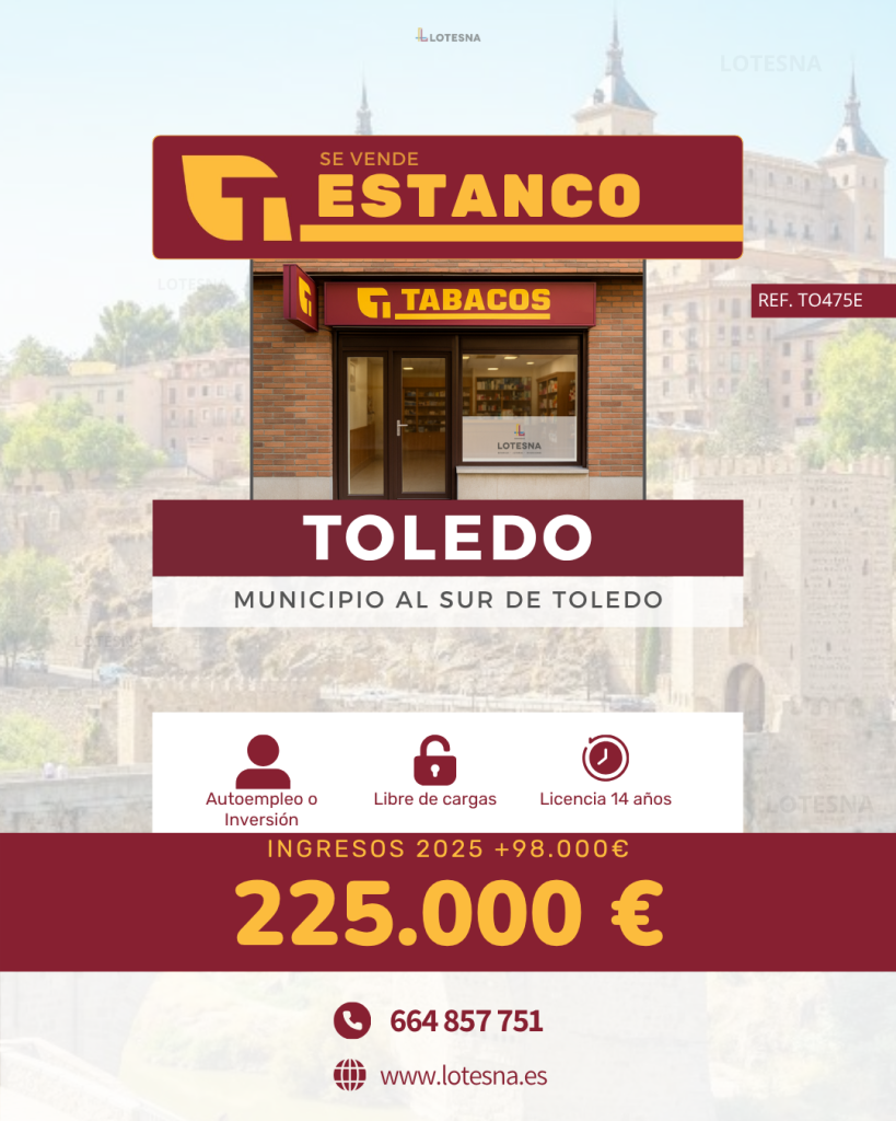 Estanco en venta al sur de Toledo TO475E LOTESNA